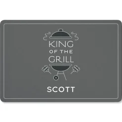 King of the Grill Personalized Doormat
