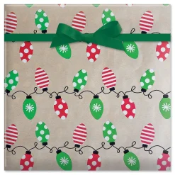 Kraft Light Bulb Double-Sided Rolled Gift Wrap