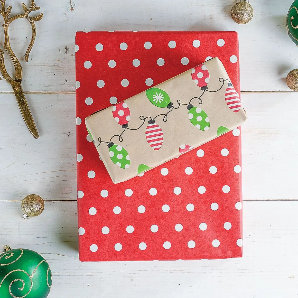 Kraft Light Bulb Double-Sided Rolled Gift Wrap