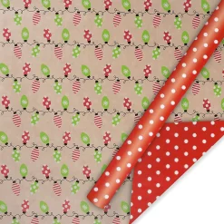 Kraft Light Bulb Double-Sided Rolled Gift Wrap