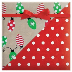 Kraft Light Bulb Double-Sided Rolled Gift Wrap