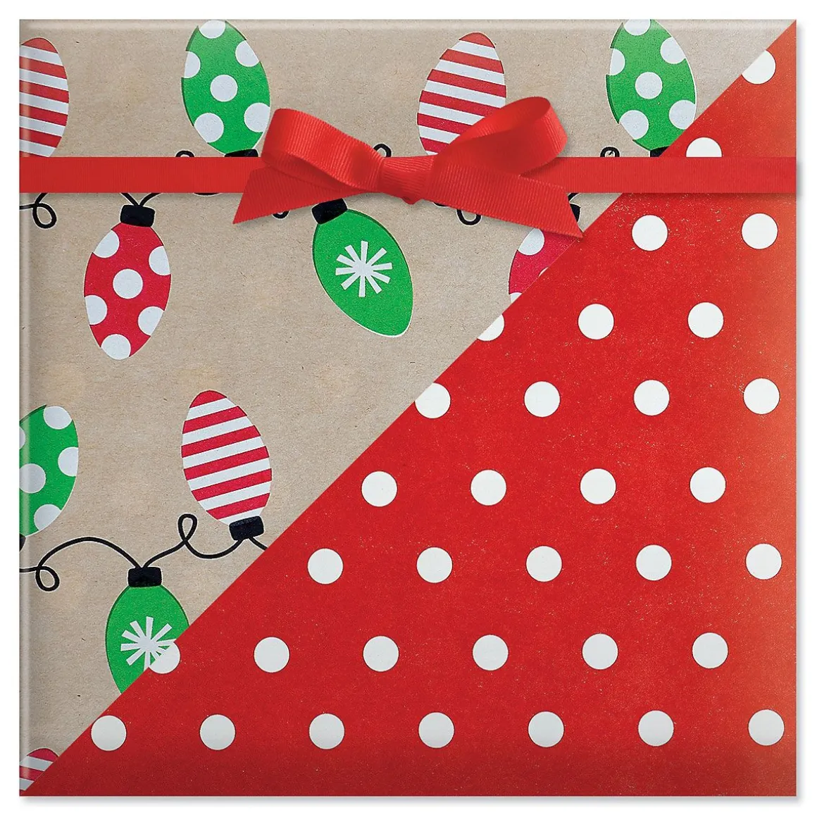 Kraft Light Bulb Double-Sided Rolled Gift Wrap