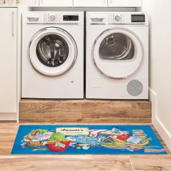 Laundry Room Double-Width Personalized Doormat