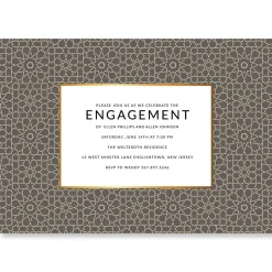 Lavish Geometric Personalized Invitations