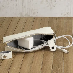 Leather Cord Case Personalized Pouch
