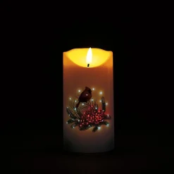 LED Cardinal Candle