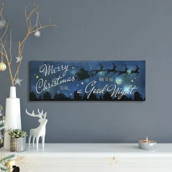 LED Merry Christmas to All Canvas