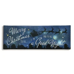 LED Merry Christmas to All Canvas