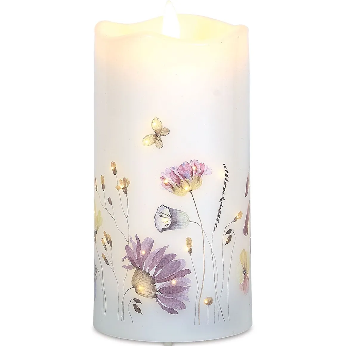 LED Wildflowers Candle