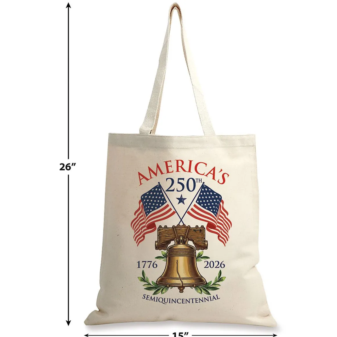 Liberty Bell Natural Canvas Tote