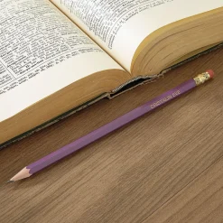 #2 Light Purple Personalized Hardwood Pencils