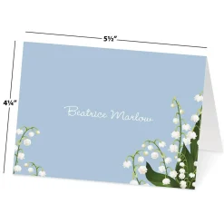 Lily of the Valley Personalized Note Cards