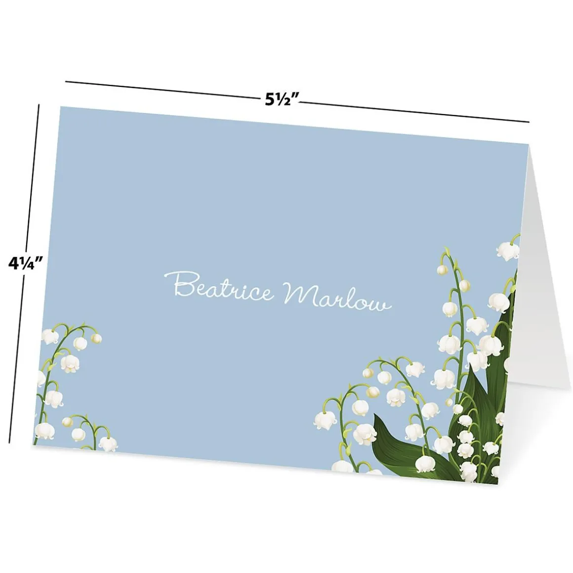 Lily of the Valley Personalized Note Cards
