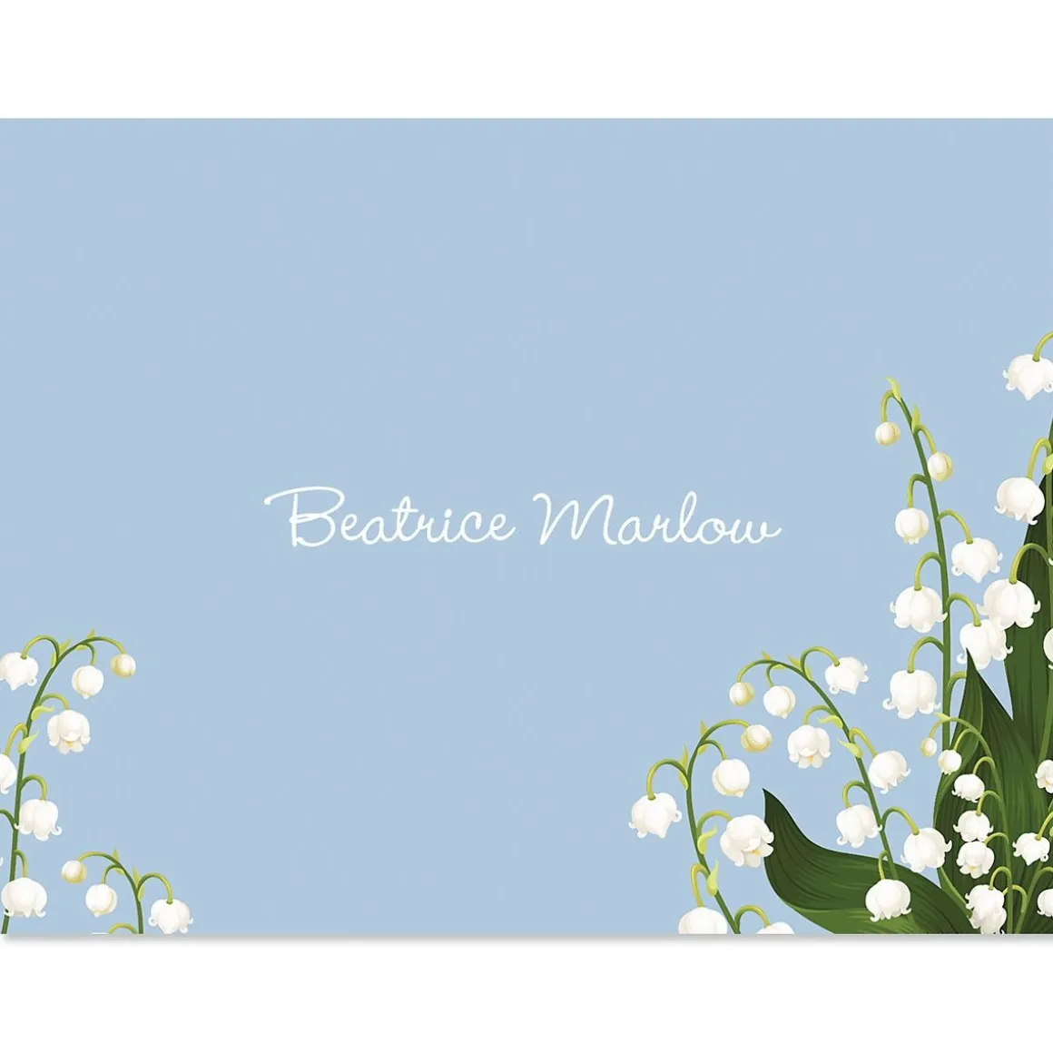 Lily of the Valley Personalized Note Cards