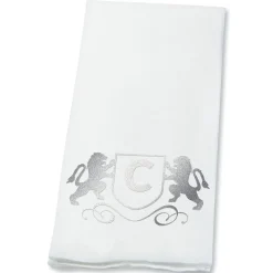 Lion Initial Foil Stamped Disposable Hand Towels