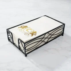 Lion Initial Foil Stamped Disposable Hand Towels