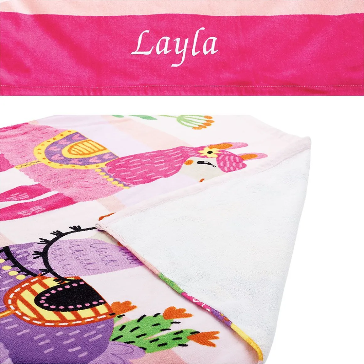 Llama Personalized Towel