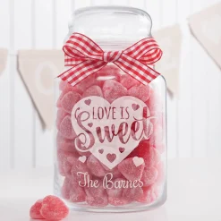 Love Is Sweet Personalized Treat Jar