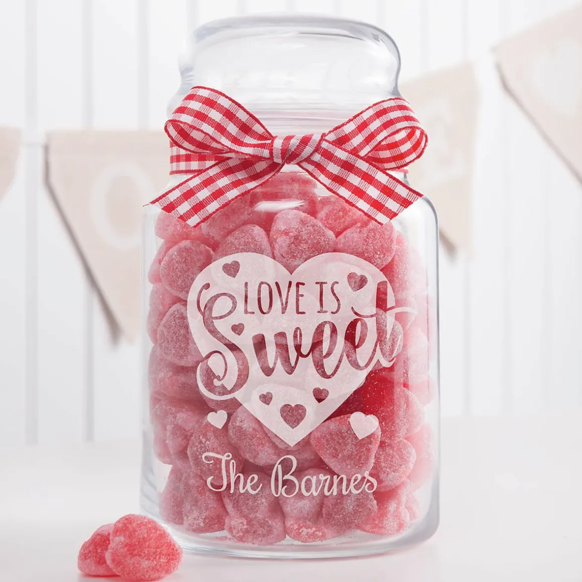 Love Is Sweet Personalized Treat Jar