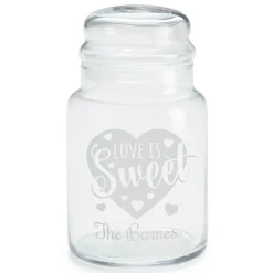 Love Is Sweet Personalized Treat Jar