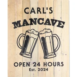 Man Cave Personalized Pallet Plaque