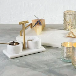 Marble Condiment Set