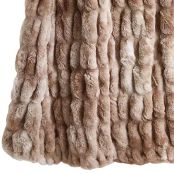 Marbled Faux Fur Throw