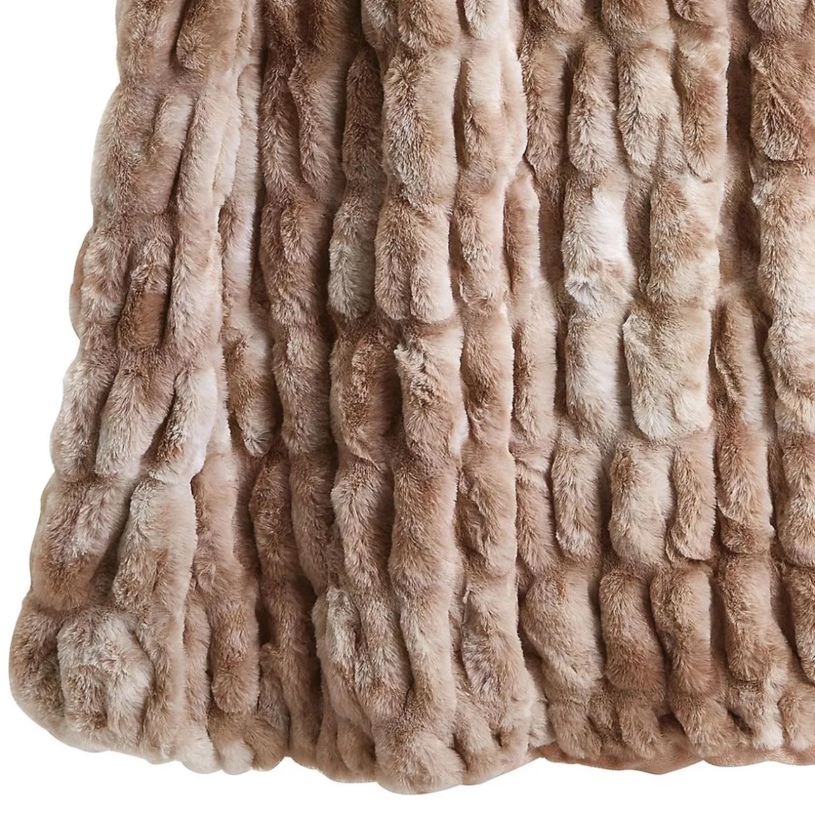 Marbled Faux Fur Throw