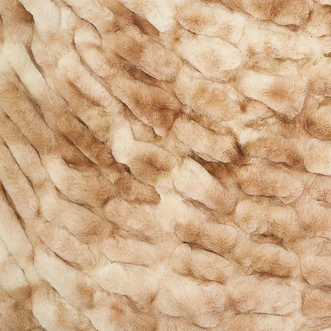 Marbled Faux Fur Throw