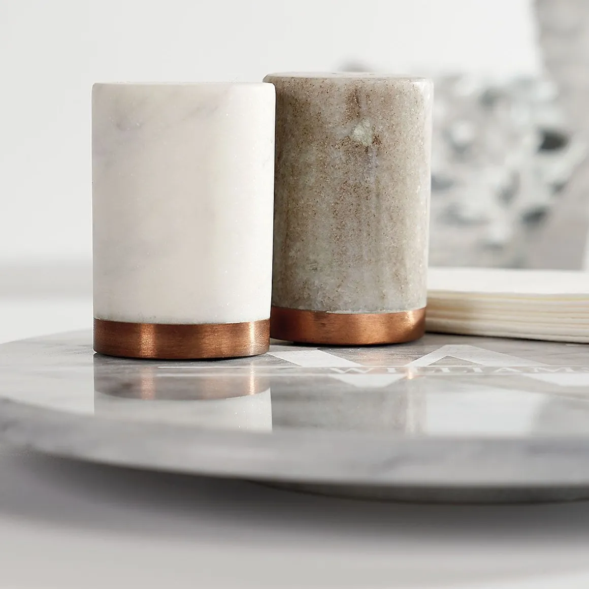 Marble Salt & Pepper Shakers