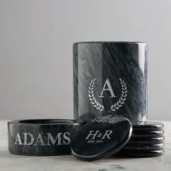 Marble Wine Personalized Coaster