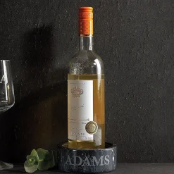 Marble Wine Personalized Coaster