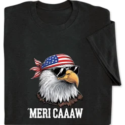 Mericaaaw Black Adult T-Shirt