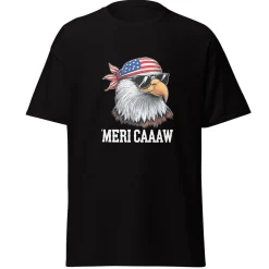 Mericaaaw Black Adult T-Shirt