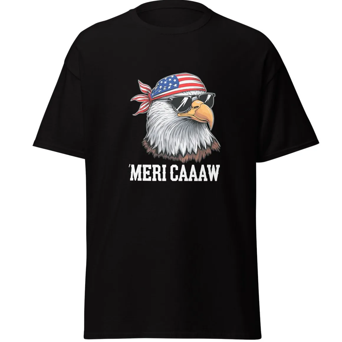Mericaaaw Black Adult T-Shirt