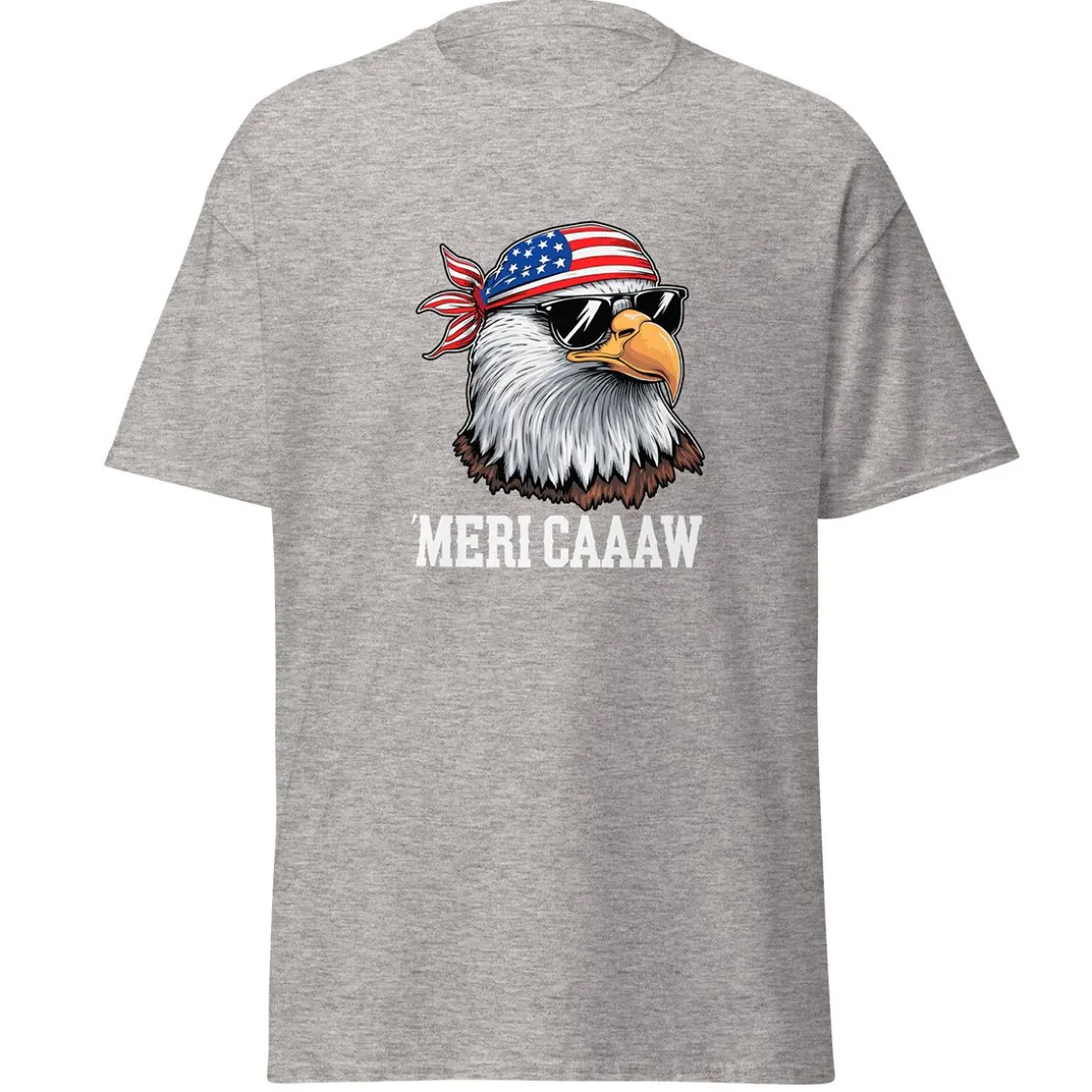 Mericaaaw Grey Adult T-Shirt