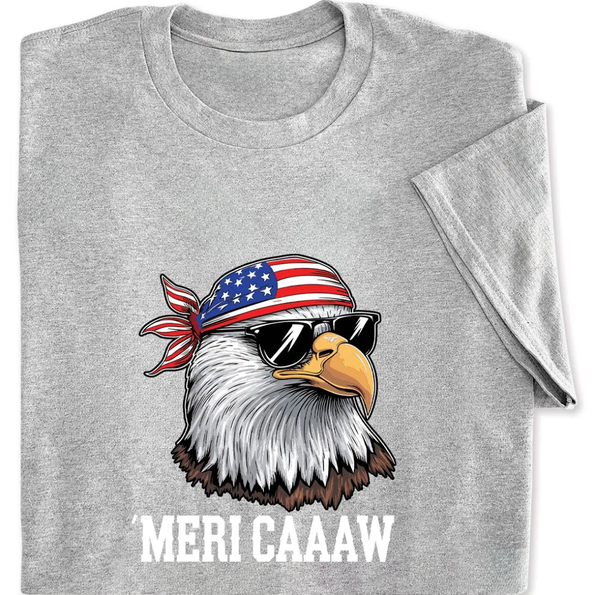 Mericaaaw Grey Adult T-Shirt