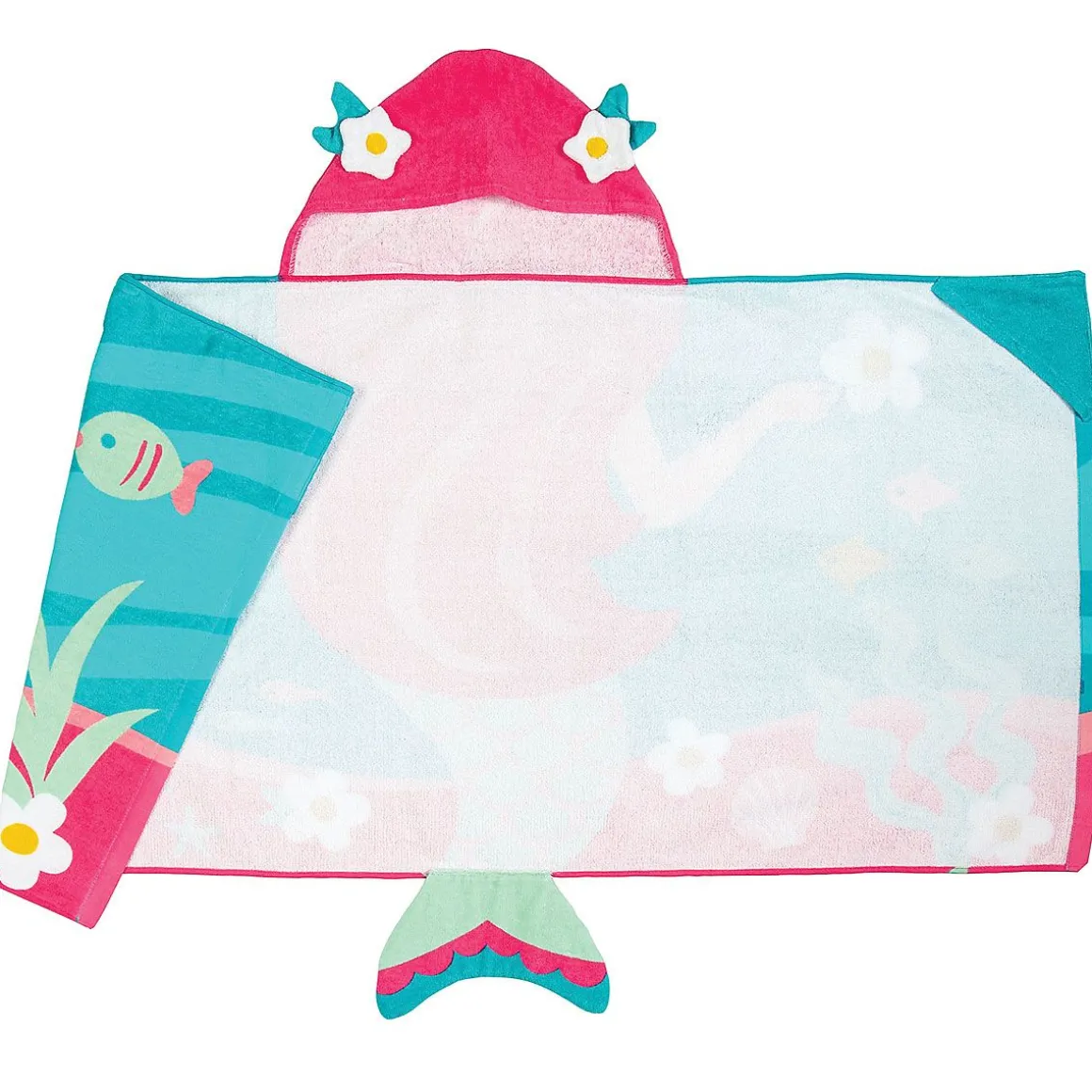 Mermaid Personalized Hooded Towel by Stephen Joseph®