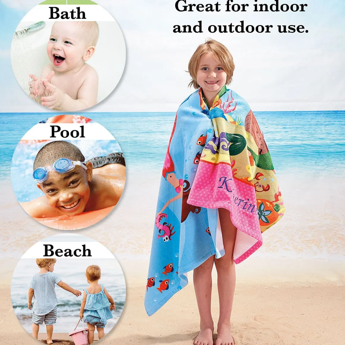 Mermaid Personalized Towel