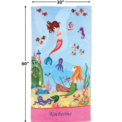 Mermaid Personalized Towel