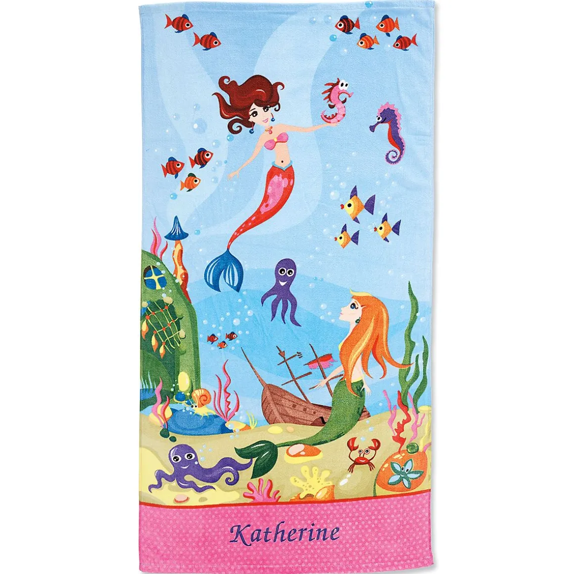 Mermaid Personalized Towel