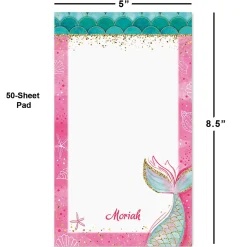 Mermaid Tail Personalized Notepad