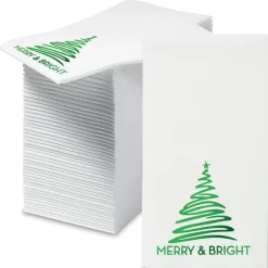 Merry & Bright Foil Disposable Hand Towels