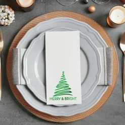 Merry & Bright Foil Disposable Hand Towels
