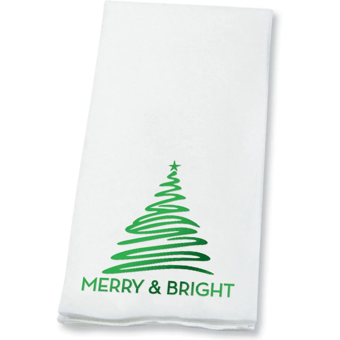 Merry & Bright Foil Disposable Hand Towels