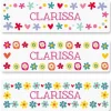 Mini Flowers Name Personalized Stickers
