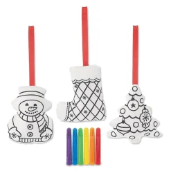 Mini Holiday Ornament Coloring Kit