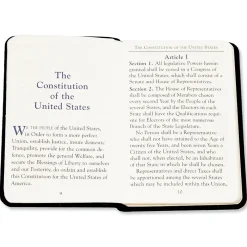Mini US Constitution Personalized Leather Bound Book