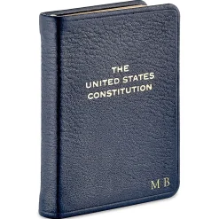 Mini US Constitution Personalized Leather Bound Book