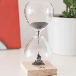 Monogrammed Magnetic Hourglass